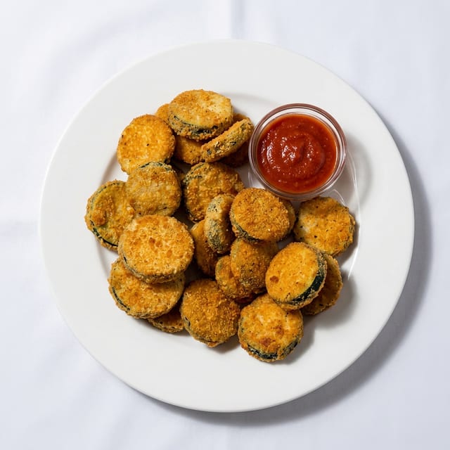 Fried Zucchini Coins.